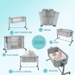 Multi-functional Bassinet Use Automatic Cradle Baby Rocker Bed Electric