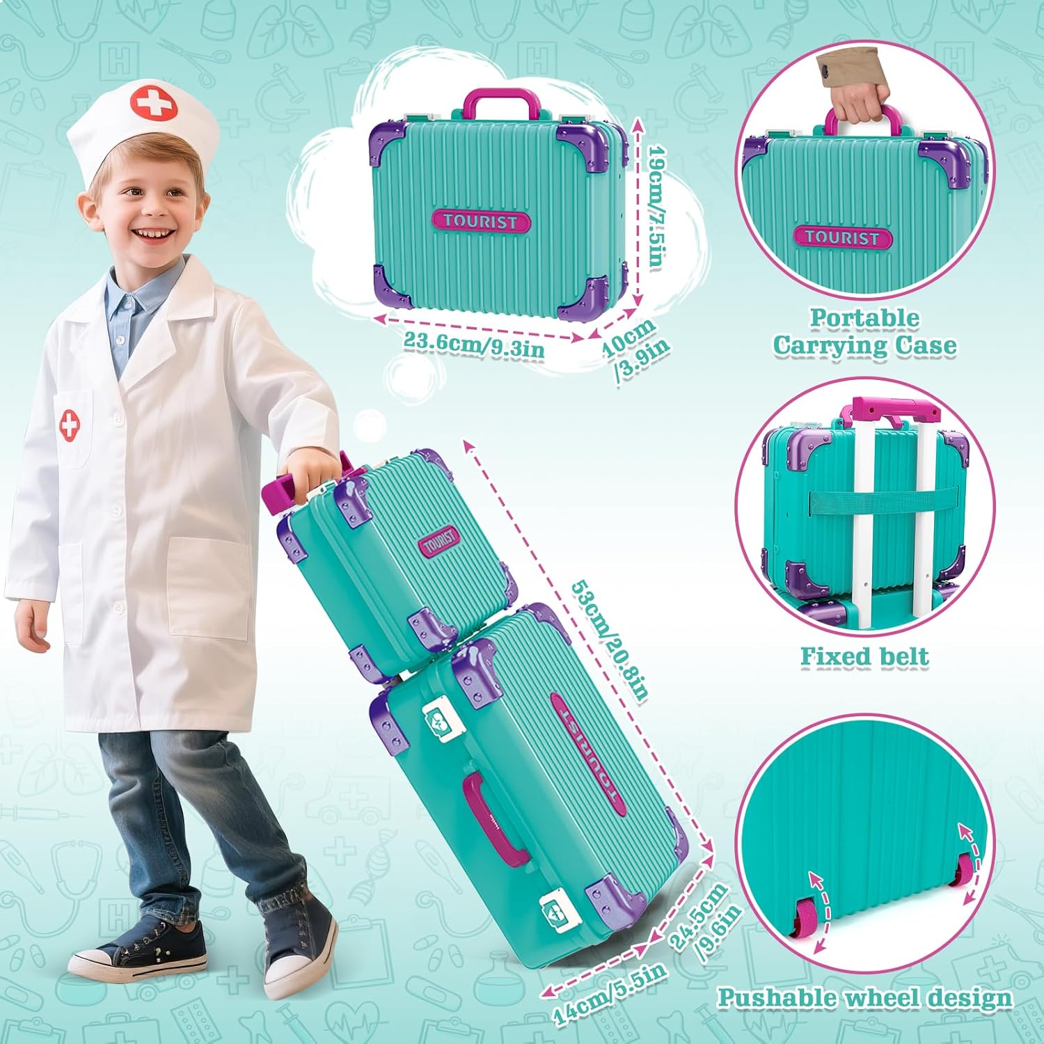 Pretend Play Doctor Set Toy Kids Role Playing Toys 4 Pretend Play Doctor Set Toy Kids Role Playing Toys