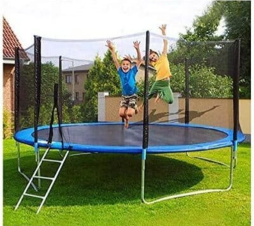 High Quality Fun Fit Garden Trampoline 12 Feet Outdoor Trampoline with Net and Ladder