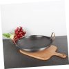 Stainless Steel Saute Fry Pan with Enameled Nonstick Surface 8-Inch