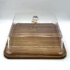 Wooden Cake Dish with Acrylic Lid – 260