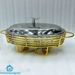 2 Liter Oval Buffet Dish Buffet Burner Glass Inner Serving Dish