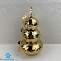 3 Tier Golden Decorative Butterfly Candy Jar