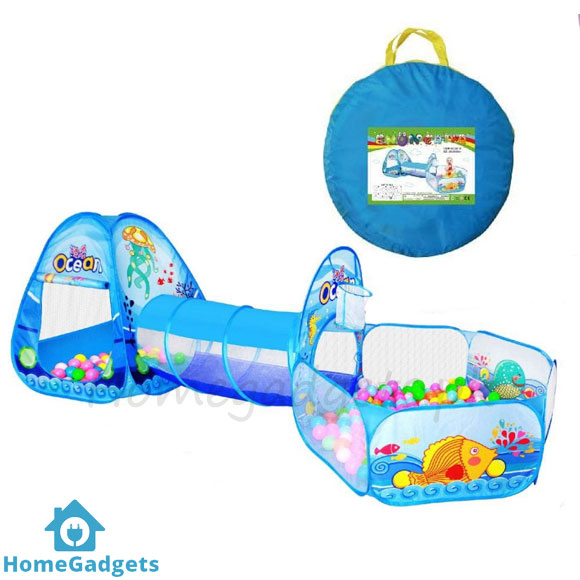 3in1 Ocean Safari Kids Tunnel Tent House 1 3in1 Ocean Safari Kids Tunnel Tent House