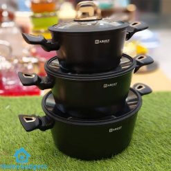 Baroly NonStick Granite Cookware Set of 10