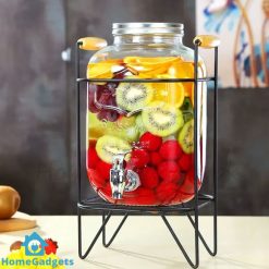 Beverage Bucket with Fauct Glass Juice Dispenser Beverage Dispenser 8Liter