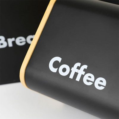 Bread Box with Sugar Tea Coffee 3 Pcs Containers Sets