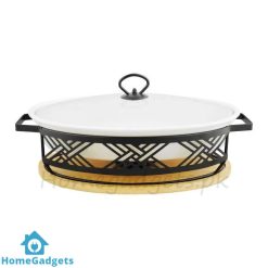 Brilliant Oval Buffet Food Warmer Dish 14.5 Inch