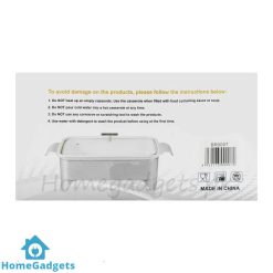 Brilliant Rectangular Casserole Serving Dish 15 Inch