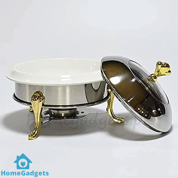 Chafing Dish Ceramic Buffet Set Gold 24CM 11 Chafing Dish Ceramic Buffet Set Gold 24CM