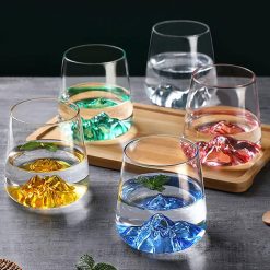 Creative Colorfull Mountain Glass Set of 6