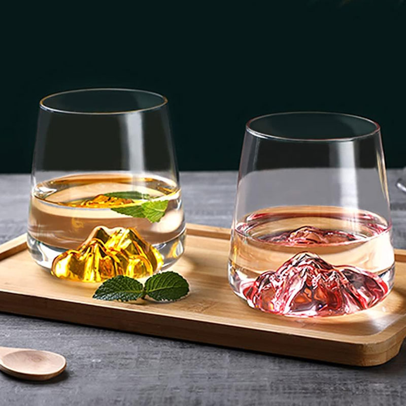 Creative Colorfull Mountain Glass Set of 6 2 Creative Colorfull Mountain Glass Set of 6