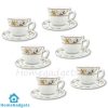 Daily Use Cup Saucer Set 6 Pcs 190ML