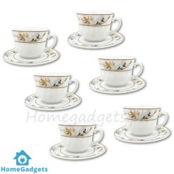 Daily Use Cup Saucer Set 6 Pcs 190ML