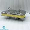 Double Buffet Dish Buffet Burner Glass Inner Serving Dish