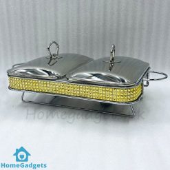 Double Buffet Dish Buffet Burner Glass Inner Serving Dish