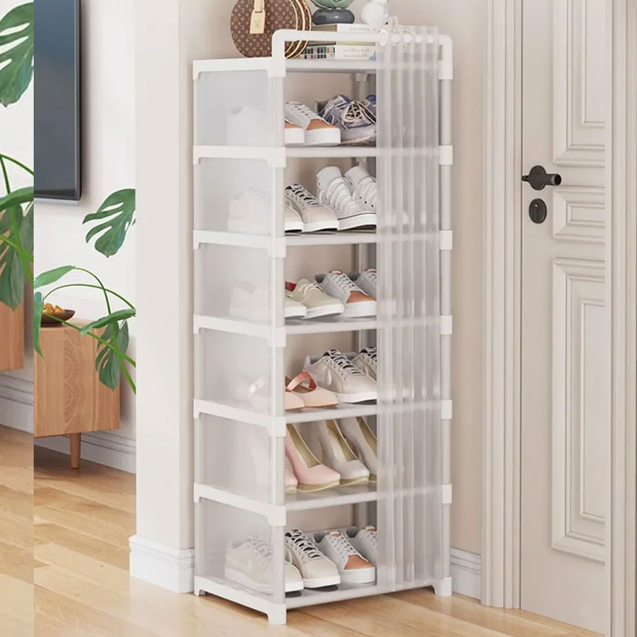 Dustproof Shoe Rack Dustproof High Plastic Organizer Shoe Rack Organizer Cabinet
