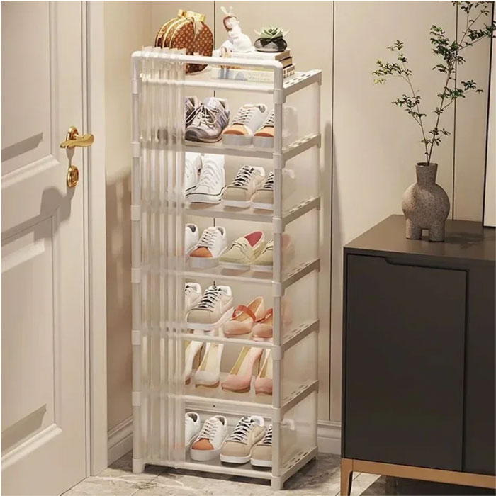 Dustproof Shoe Rack Dustproof High Plastic Organizer Shoe Rack Organizer Cabinet
