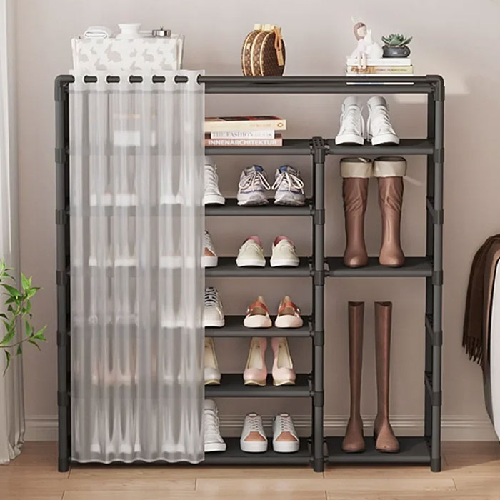 Dustproof Shoe Rack Dustproof High Plastic Organizer Shoe Rack Organizer Cabinet
