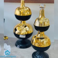 Elegant Decorative Candy Jar Black Golden