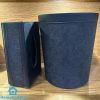 Elegant Faux Leather Tissue Box Dustbin Set
