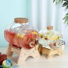 Glass Barrel Beverage Dispenser Decanter – 3 and 5 Liter