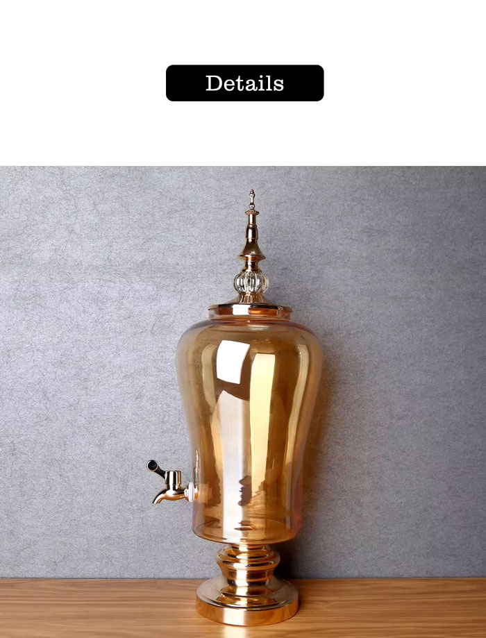 Glass Beverage Dispenser Faucet Wine Hotel Buffet