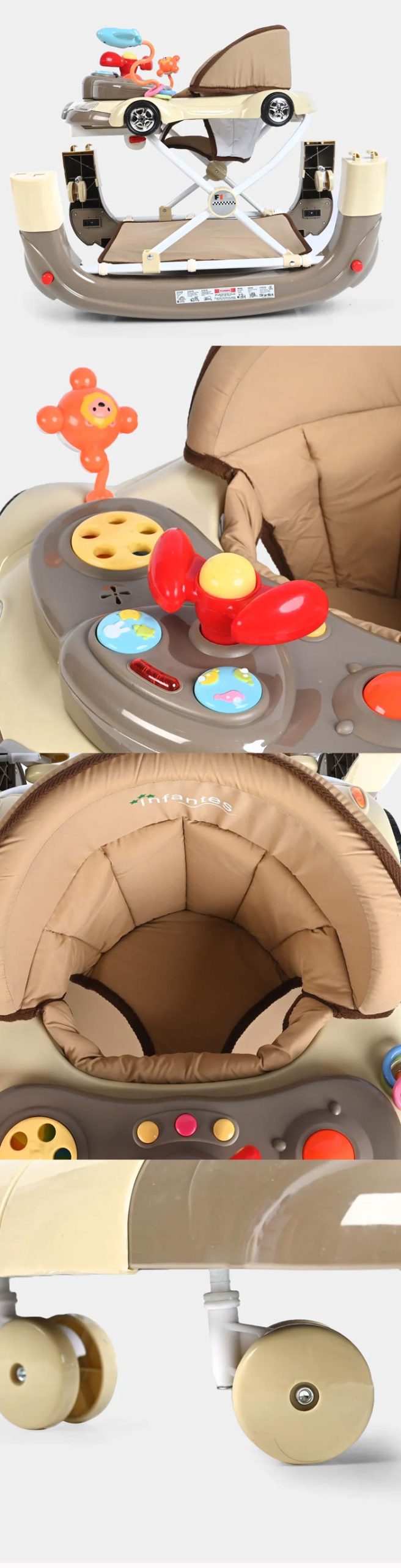 Infantes Baby Walker 2 in 1 Walker Rocker 1086