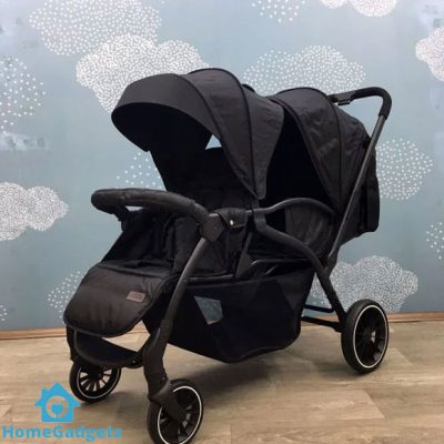 Kidilo Twin Stroller Pram Double Stroller 9 Kidilo Baby Twin Stroller Pram Front Back FB200