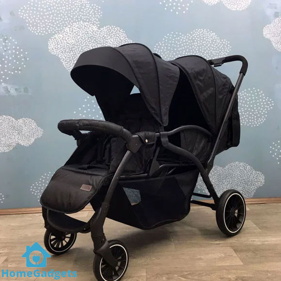 Kidilo Twin Stroller Pram Double Stroller 1 Kidilo Baby Twin Stroller Pram Front Back FB200
