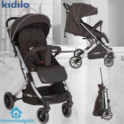 Kidilo Folding Cabin Baby Stroller PU Leather K12