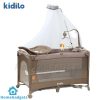 Kidilo Luxury 3in1 Convertible Bedside Crib Bed Playpen