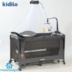 Kidilo Luxury 3in1 Convertible Bedside Crib Bed Playpen