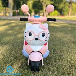 Kitty Baby Scooter Battery Operated Ride On Bike with Music Lights Up to 4 Years