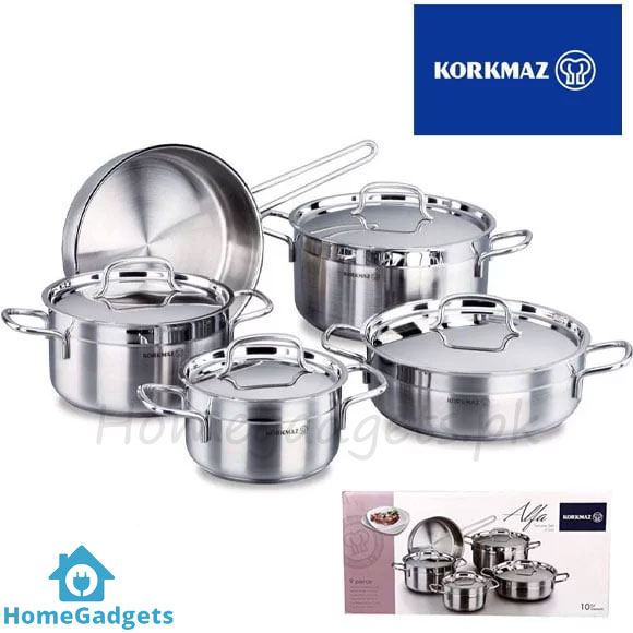 Korkmaz Alfa Cookware Set of 9 Pcs 1 korkmaz alfa cookware pakistan
