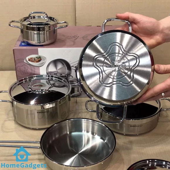 Korkmaz Alfa Cookware Set of 9 Pcs 2 Korkmaz Alfa Cookware Set of 9 Pcs