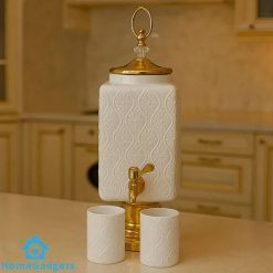 New Glassware 7 Pcs Set 1Pc Dispenser 6Pc Glass