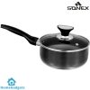 Non Stick Royal Saucepan Pot Stock with Glass 16cm