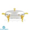 Oval Buffet Food Warmer Glass Dish 3 Liter 6 Oval Buffet Food Warmer Glass Dish 3 Liter