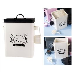 Rice Bucket with Spoon and Lid 5Kg