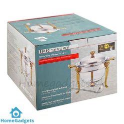 Soup Casserole Serving Glass Dish Buffet Food Warmer 4 Liter