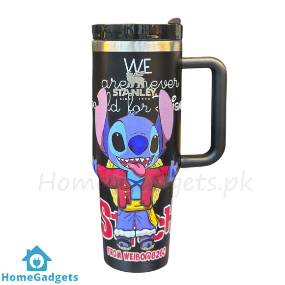 The Stanley x Stitch Special Edition 40 oz H2.0 FlowState Quencher Tumbler Black 1 The Stanley x Stitch Special Edition 40 oz H2.0 FlowState Quencher Tumbler Black