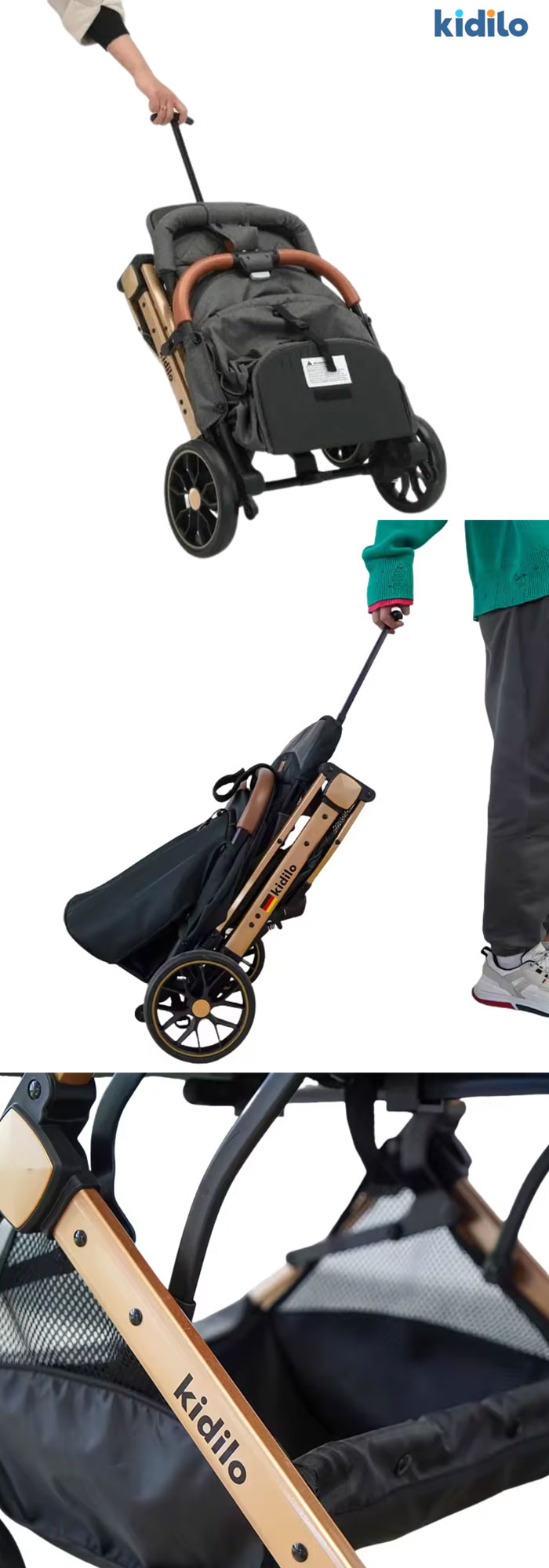 Kidilo Portable Light Baby Stroller K9