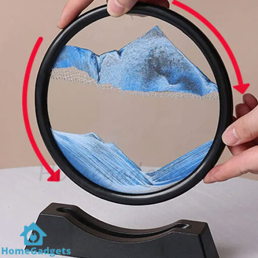 3D Moving Sand Art Hourglass 7 inch