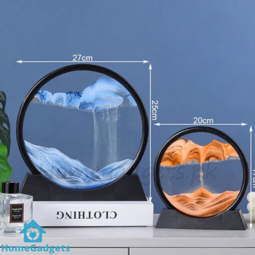 3D Moving Sand Art Hourglass 7 inch
