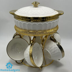 Ceramic Golden Soup Set with Stand Price in Pakistan