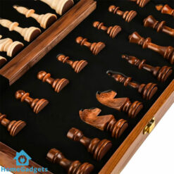 Magnetic Wooden Foldable Chess Set