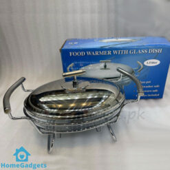 Oval Food Warmer Glass Dish 1.5L KC02