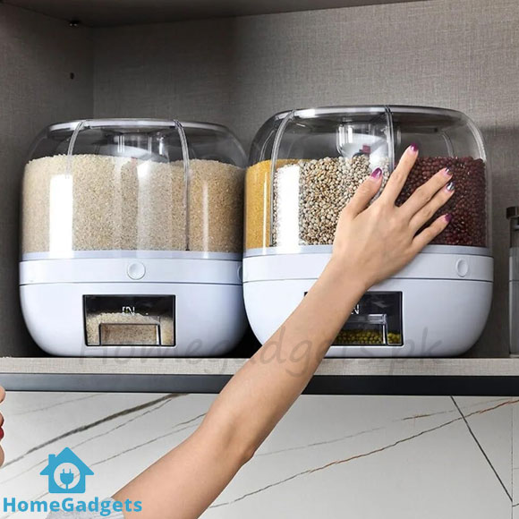 Rotating Cereal Dispenser Grain Storage Box 5 Rotating Cereal Dispenser Grain Storage Box