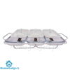 Triple Food Warmer Glass Dish 3×1.5 Liters K-530